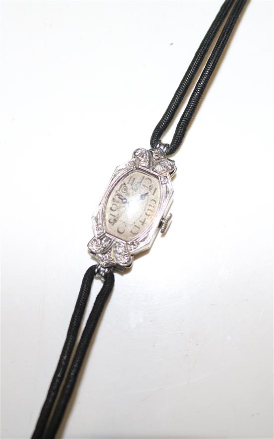 1930s cocktails watch in 18ct white gold and diamonds